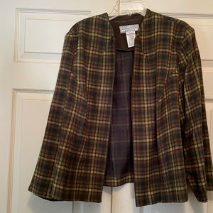 Jessica Howard multi Green & Brown Jacket size 24